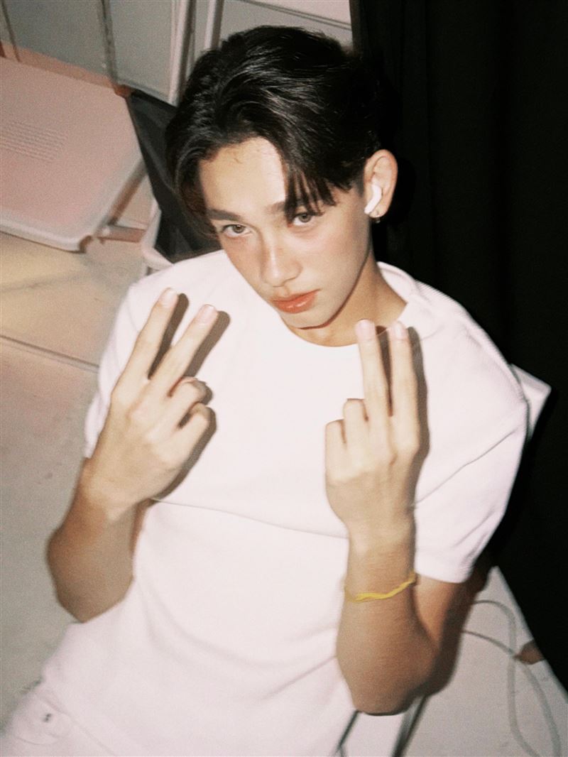 泰國娛樂公司GMMTV旗下15歲混血男星賈斯汀・安格斯・莫伊爾(Justin Angus Moir)。(圖/翻攝自IG @justinmmoir)