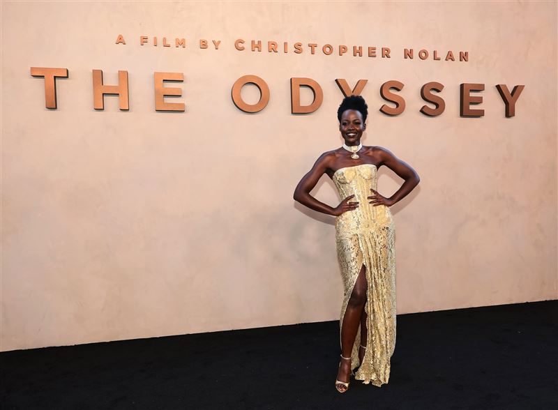 奧斯卡影后露琵塔尼詠歐（Lupita Nyong'o）在《奧德賽》中飾演希臘神話中的「世界第一美女」海倫。（圖／UIP提供）