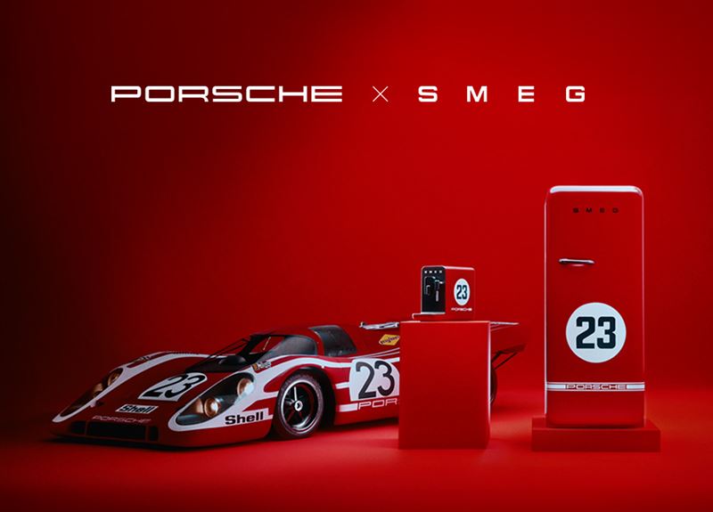 FAB28復古冰箱全球僅1,970台,台灣更只有4台配額。(圖/翻攝Porsche網站)