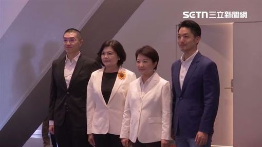 蔣萬安、謝國樑、張麗善赴台中拜訪盧秀燕（圖／翻攝畫面）