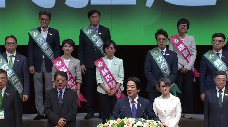 民進黨預估年底選戰「保5進取5」。(圖/翻攝畫面)