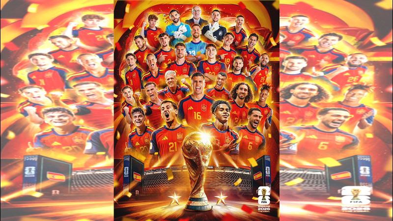西班牙奪下今年的世界盃冠軍。(圖/翻攝自X平台 @FIFAWorldCup)