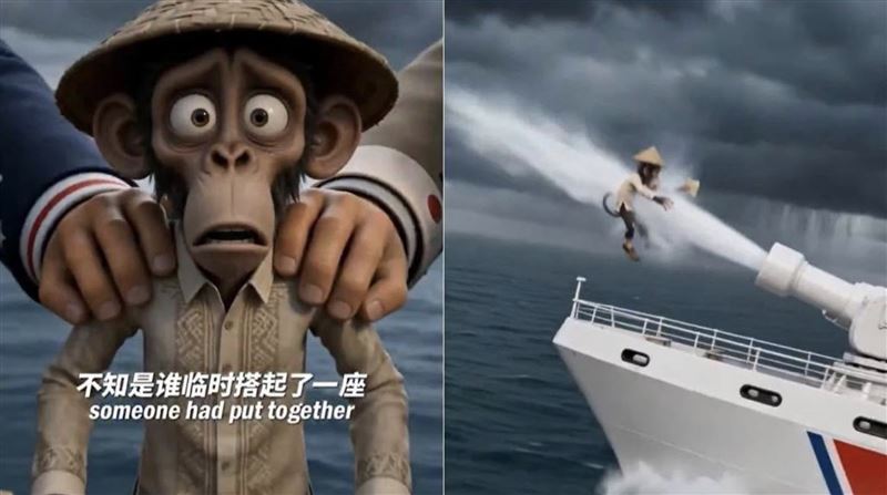 中共PO出AI宣傳片　菲律賓被畫成猴子氣炸