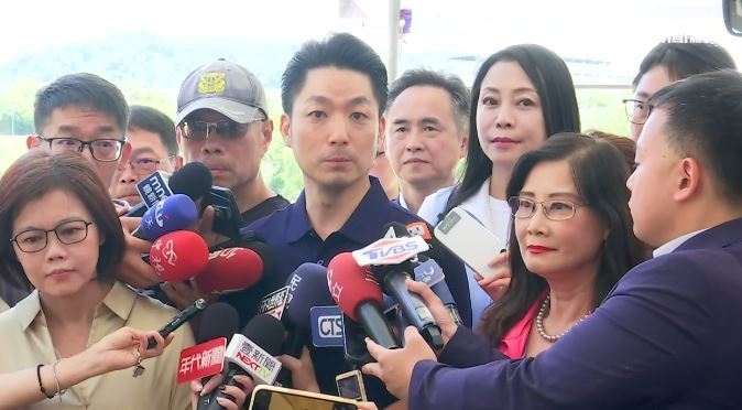 蔣萬安出席「民權大橋跨河段上部結構改建統包工程」完工典禮(圖/翻攝畫面)