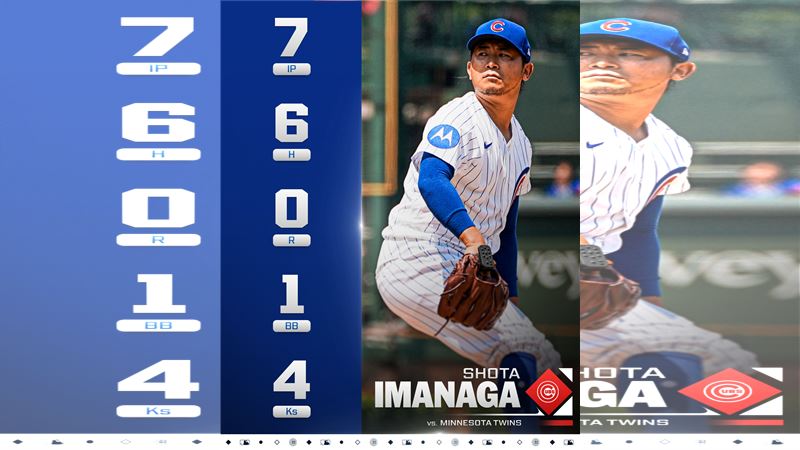今永昇太相隔10場再度投出7局「優質先發」。(圖/翻攝自MLB推特)
