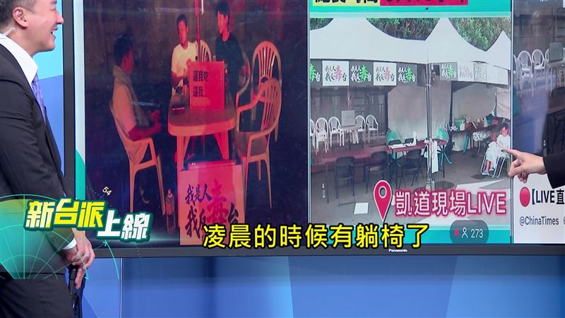 藍營小雞凱道接力絕食　他揭幕後操盤手