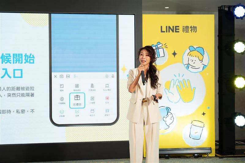 LINE禮物副總經理鄭婉婷分享5週年送禮趨勢。(圖/LINE提供)