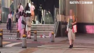 西門町商圈驚魂！綠衣伯「亂扔磚頭」嚇人