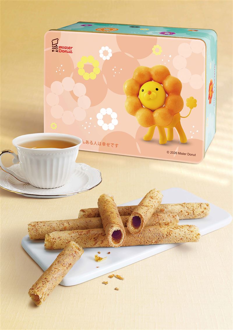 初次登場的「波堤獅厚燒蛋捲禮盒」。(圖/品牌業者提供)