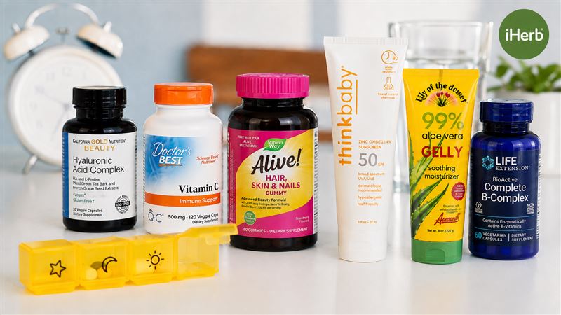 iHerb精選出六款兼具保養話題與人氣口碑的商品。(圖/品牌業者提供)