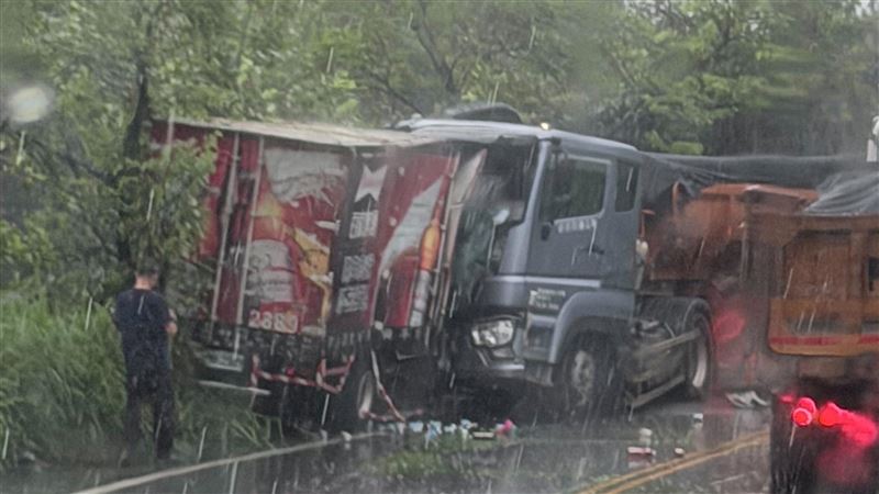 新／南投貨車跨線對撞砂石車！釀1死1重傷
