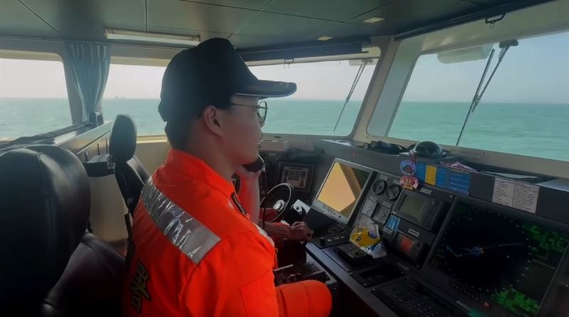 中國海警船襲擾金門,我國海巡「強勢對應」。(圖/海巡署金馬澎分署提供)