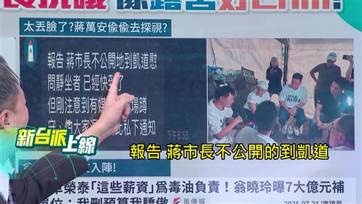 盧秀燕遭爆8年零抽驗反毒油掀風波，藍白首長動向各異動員陷尷尬。（圖／新台派上線）