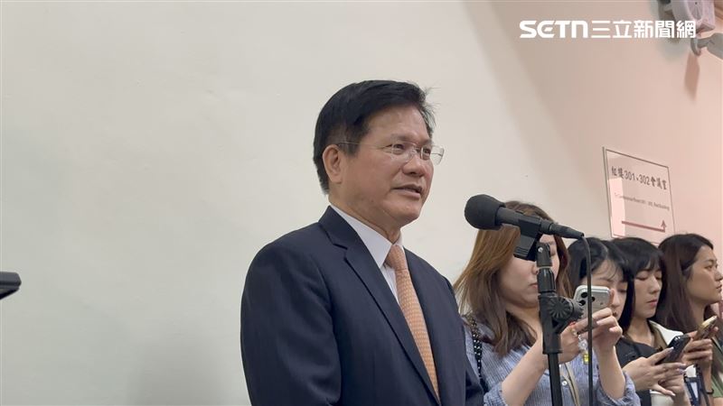 林佳龍受訪(圖/記者詹宜庭攝影)