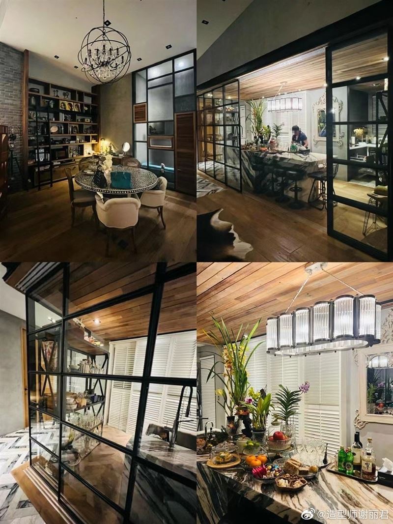 溫慶珠家裝潢華美如美術館。(圖/翻攝自氣質造型謝麗君微博)