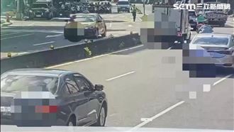 小黃突加速闖紅燈　北市警奔50米攔阻落空
