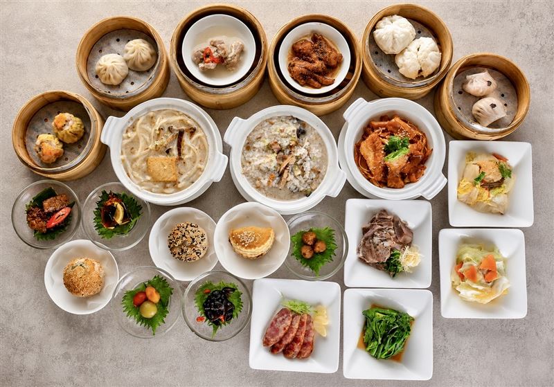 台北凱撒大飯店王朝中餐廳即日起於週末推出「王朝早安.當港點遇見台味」限定套餐。(圖/飯店旅宿業者提供)