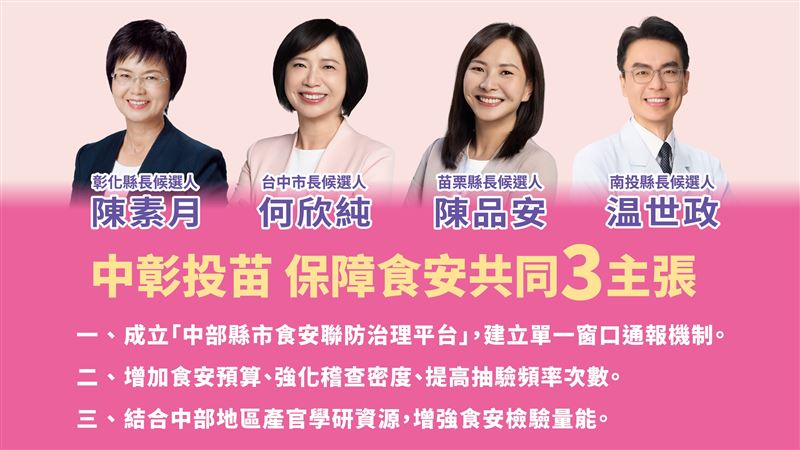 負起地方首長責任　綠4戰將拋食安3主張