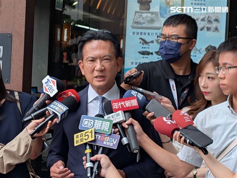 民進黨立委林俊憲出席中執會前受訪(圖/記者劉秀敏攝影)