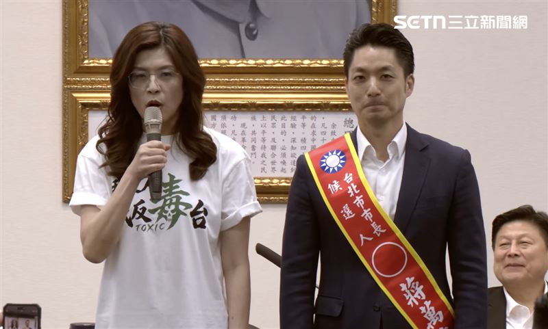 鄭麗文正式提名台北市長蔣萬安競選連任(圖/翻攝畫面)