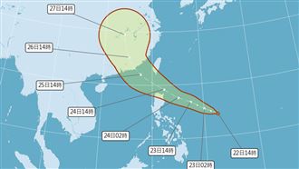 新/熱帶低壓估明天成颱逼近台灣 恐發海警