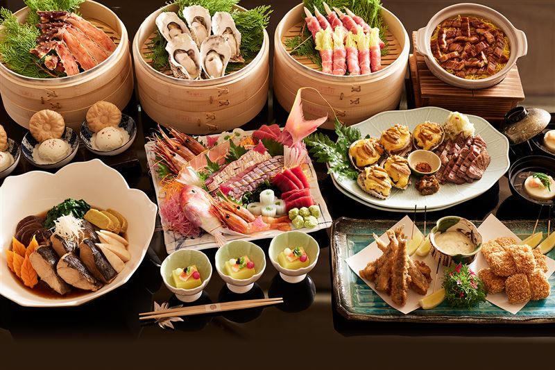 HAYASE日本料理以日本七夕文化為靈感,推出「和饗大皿盛-七夕之宴」。(圖/飯店旅宿業者提供)
