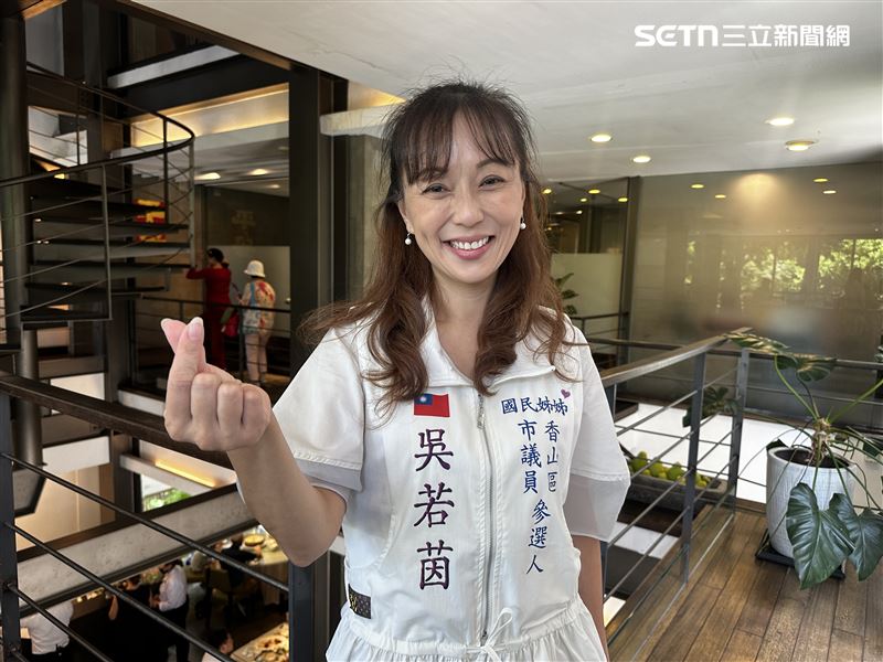 國民黨徵召吳若茵參選新竹市議員。(圖/記者羅欣怡攝影)