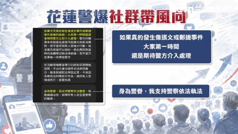 警局內部群組截圖曝光，疑似想藉基層的手扭轉風波網路輿論