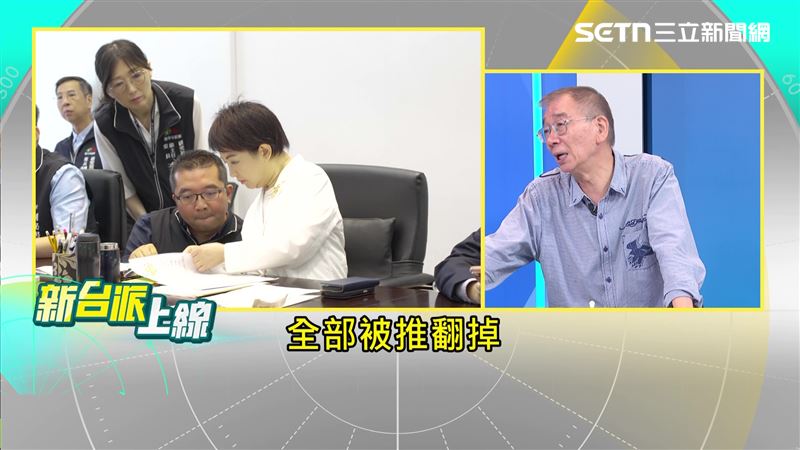 尚毅夫表示,蔣萬安、盧秀燕的率先早退,讓這起因應毒油案的國是會議都被推翻。(圖/新台派上線)