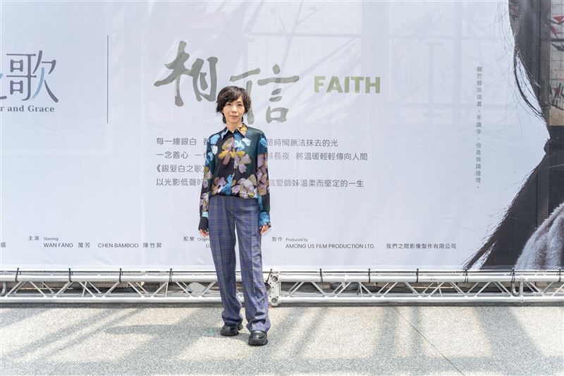 萬芳在片中全台語演出,極具挑戰性。(圖/大愛提供)