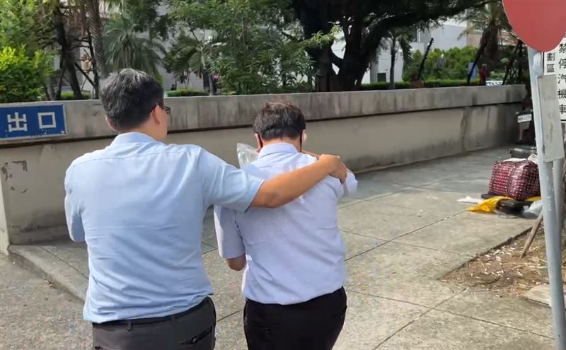 經台中地院重開羈押庭,裁定陳明榮收押禁見。 (圖/翻攝畫面)