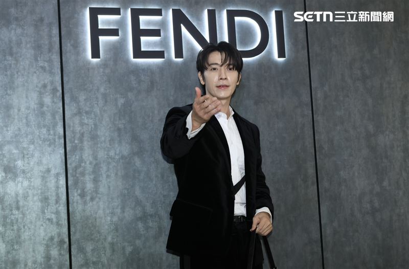 韓流男團Super Junior成員東海出席時尚品牌活動。(圖/記者鄭孟晃攝影)