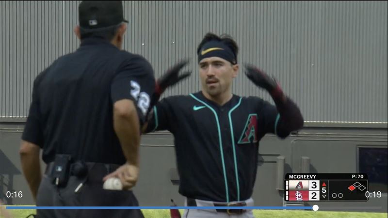 卡洛爾(Corbin Carroll)敲出本季第12支三壘安打。(圖/翻攝自MLB官網)