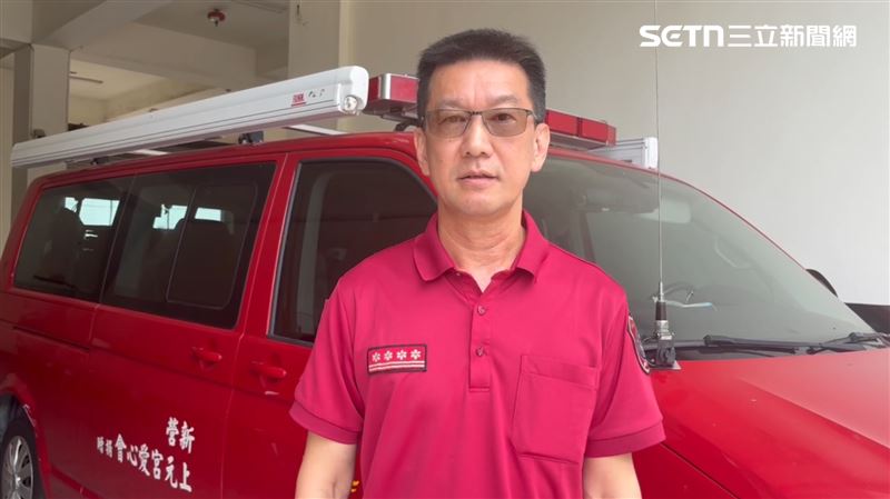 台南市消防局第一救災救護大隊副大隊長陳永昌回應。(圖/翻攝畫面)