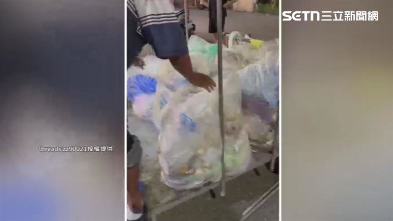 清潔隊事後表示,若為市場垃圾,下次需委託廠商自行處理。(圖/翻攝自Threads @zz90021)