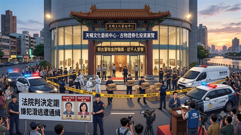 天暢公司林茂唐、陳麗卿夫婦吸金近2億,受害者近千人,在纏訟許久終於定讞後,這對夫婦早已在2024年間就已潛逃,目前通緝中。(示意圖/AI生成)