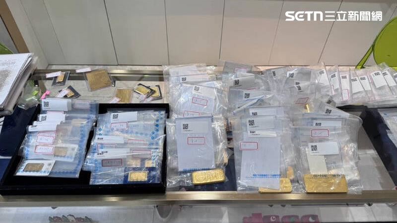 刑事局掃蕩聖石集團全部據點只查扣50.8公斤的黃金。(圖/翻攝畫面)