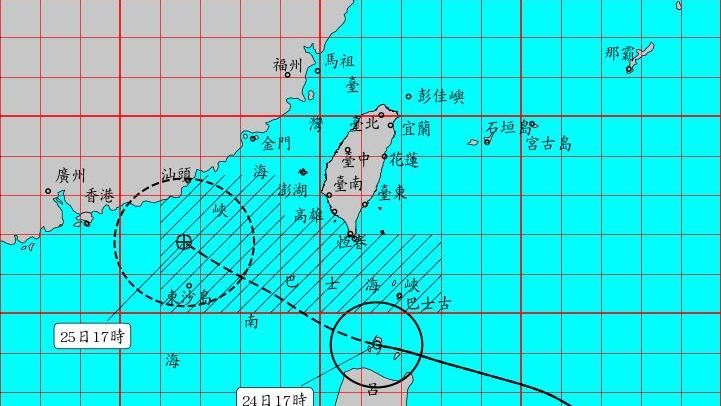 紅霞颱風入夜後最靠近!4地進風雨搖滾區