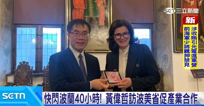 拚經濟外交! 黃偉哲出訪波蘭促台波產業合作