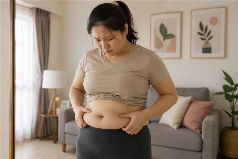 30、40歲發福未必是代謝變慢!復健科醫師王思恒引述研究指出,20至60歲代謝率大致穩定,中年變胖主因其實是活動量下降、肌肉流失及熱量不知不覺累積。(示意圖/AI製圖)