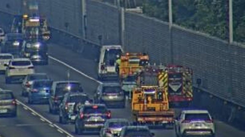 國道一號汐止楊梅南下40.4公里處,發生車禍事故。(圖/翻攝自高公局官網)