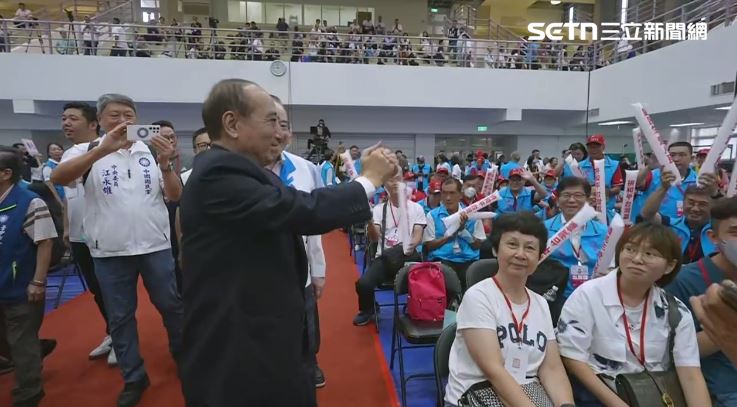 前立法院長王金平出席國民黨全代會(圖/翻攝畫面)