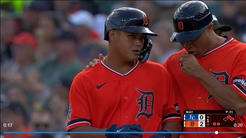 李灝宇連9場比賽敲安。(圖/翻攝自MLB官網)