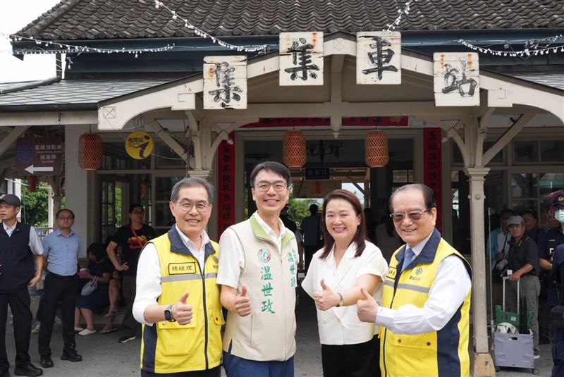 温世政提出「中台灣山海環狀交通廊帶」構想,藉由景點串聯及部部有觀光的理念,帶動南投山城發展。(圖/温世政提供)