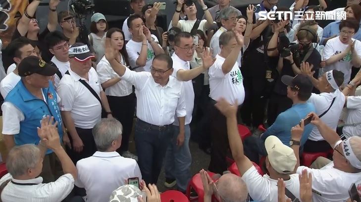 國民黨725凱道集會!侯友宜在台下現身了