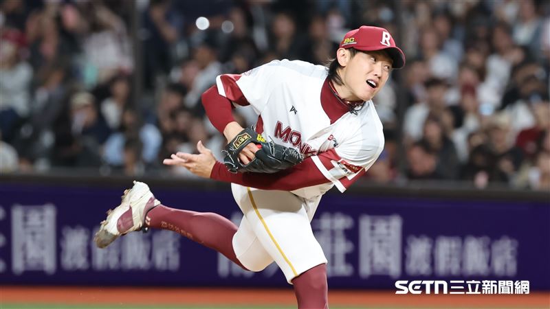 中職37年例行賽,樂天桃猿終結者陳冠宇。(圖/記者劉彥池攝影)