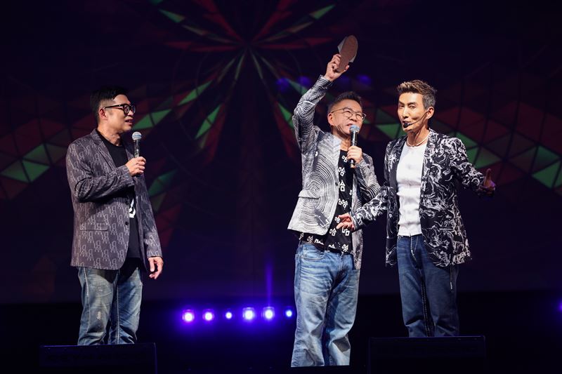 馬力歐(左起)、沈玉琳、潘若迪帶來LIVE SHOW。(圖/寬宏藝術提供)