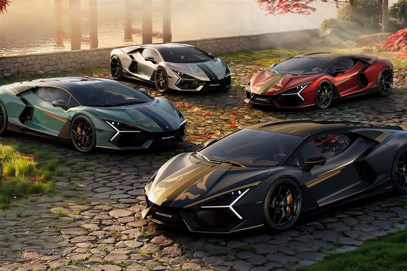 車主可以從4種專屬塗裝中挑選。（圖／翻攝Lamborghini網站）