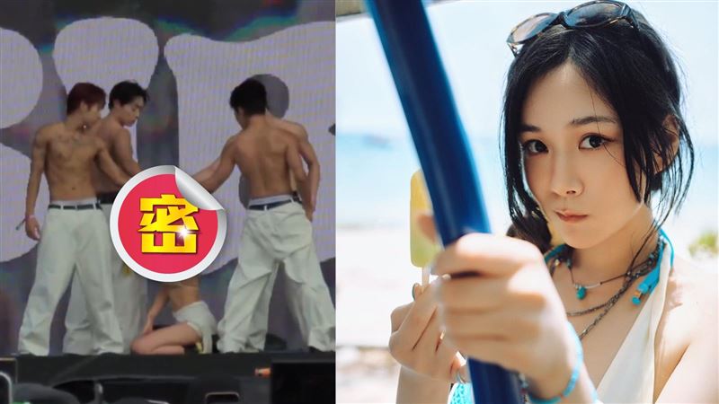 水彈音樂節尺度失控！女神露骨脫衣跪猛男