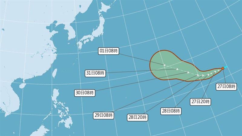 新／白海豚颱風生成了！氣象署曝對台影響